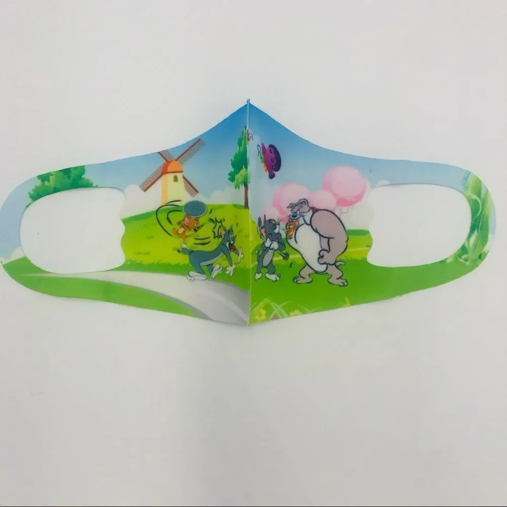 Brand New Kids Tom & Jerry Reusable Face Mask Material Ice Silk‎